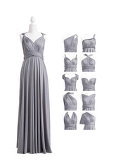 Silver Multiple A-Line Bridesmaid Dresses-27dress
